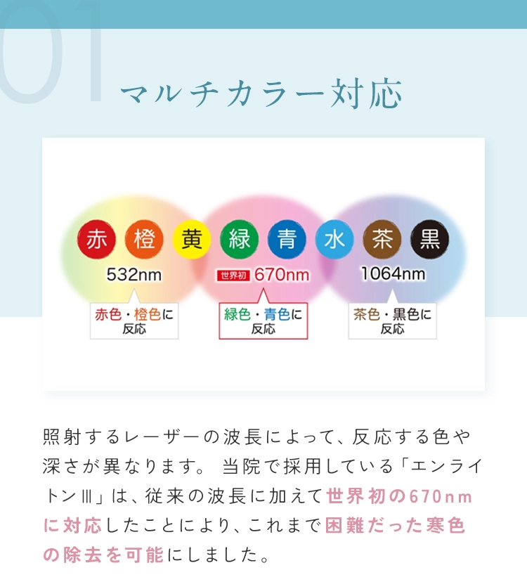 マルチカラー対応